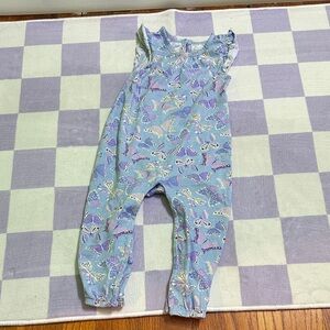 The Children's Place Butterfly Print Jumpsuit - Light Blue